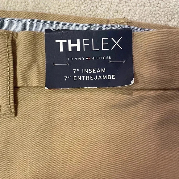 -  Tommy Hilfiger tan 7 inch shorts sz 42 - Picture 3 of 4